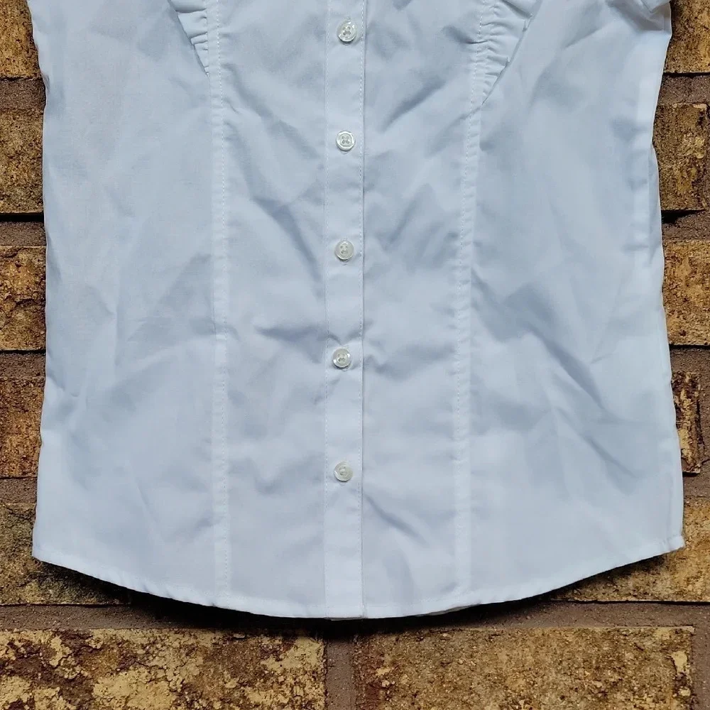 Nautica White Button Up School Uniform SIZE 7